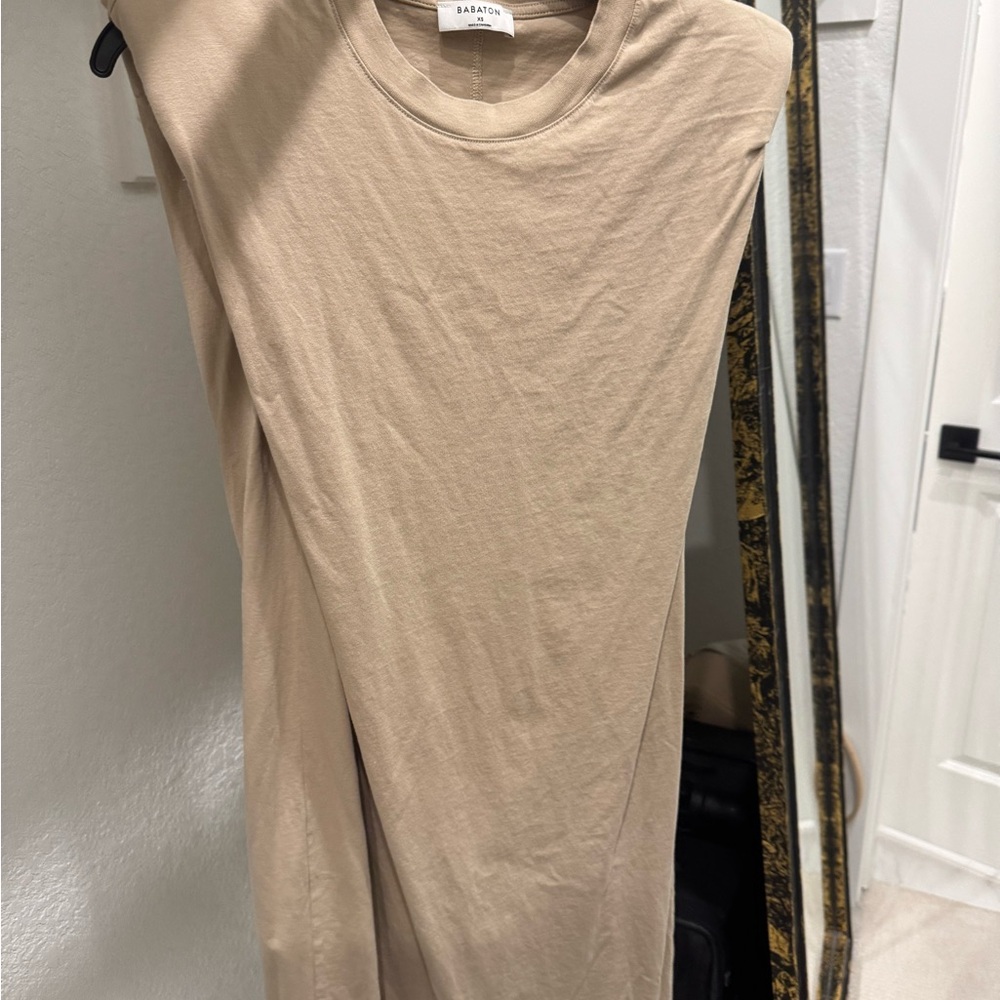 Babaton Mini Dress in Beige